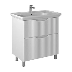 Тумба под раковину Briz Монблан 85 белый глянец