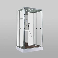 Душевая кабина AvaCan Z1912LED 120х90х220 с LED-подсветкой и гидромассажем матовая задняя стенка