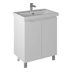 Тумба с раковиной Briz Мальта 70 белый глянец