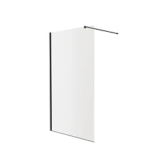Душевая перегородка Knotlor Velum Crystal 120*200 профиль вороненая сталь без поддона