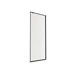 Душевая боковая стенка Knotlor Shell Crystal 90*200 профиль вороненая сталь