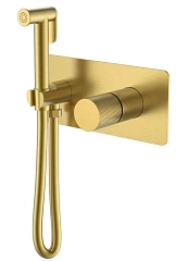Гигиенический душ со смесителем Boheme Stick 127-MG.2 скрытый монтаж золото матовое ручка Touch