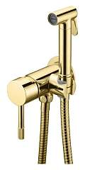 Гигиенический душ со смесителем Boheme Uno 467-G скрытый монтаж золото