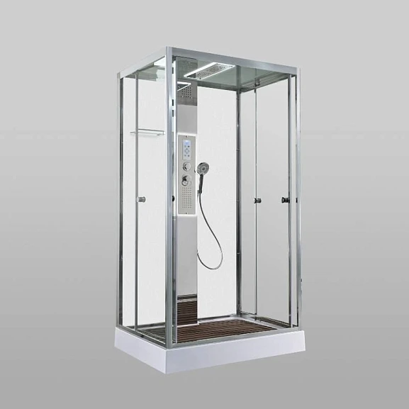 Душевая кабина AvaCan Z1911LED 110х90х220 с LED-подсветкой и гидромассажем матовая задняя стенка