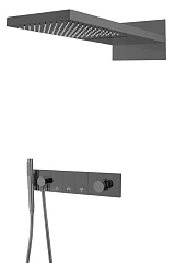 Душевой комплект Boheme Zodiac 132-SGM графит глянец