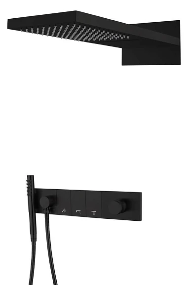 Душевой комплект Boheme Zodiac 132-B черный матовый