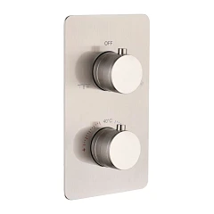 Термостат Boheme Cell 134-2-NB для ванны и душа скрытый монтаж на 2 потребителя брашированный никель