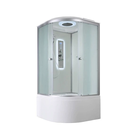 Душевая кабина AvaCan D5010 100х100х215 с LED-подсветкой (высокий поддон)