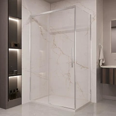 Душевой уголок Vincea Stella 140*80 профиль хром без поддона