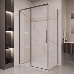 Душевой уголок Vincea Stella 120*90 профиль вороненая сталь без поддона