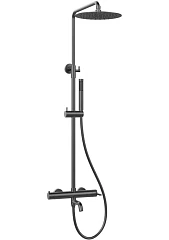 Душевая стойка Vincea Villa VSFS-1VL1GM с изливом вороненая сталь