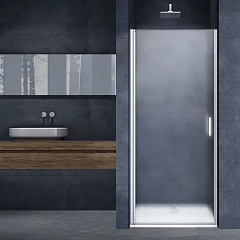 Душевая дверь в нишу Vincea Alpha 100*195 L/R стекло рифленое без поддона