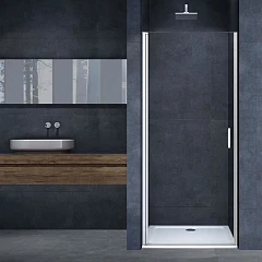 Душевая дверь в нишу Vincea Alpha 100*195 L/R стекло прозрачное без поддона