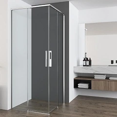 Душевой уголок Vincea Ultima VSS 80*80*200 профиль хром без поддона