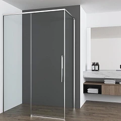 Душевой уголок Vincea Ultima 140*90*200 профиль хром без поддона