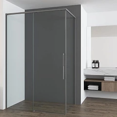 Душевой уголок Vincea Ultima 140*90*200 профиль вороненая сталь без поддона