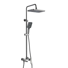 Душевая стойка Shevanik S4536T вороненая сталь