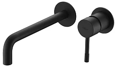 Смеситель Boheme Uno 465-B для раковины скрытый монтаж черный матовый