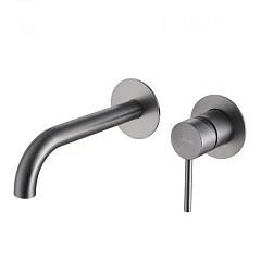 Смеситель для раковины ABBER Wasser Kreis AF8112NG скрытого монтажа, никель