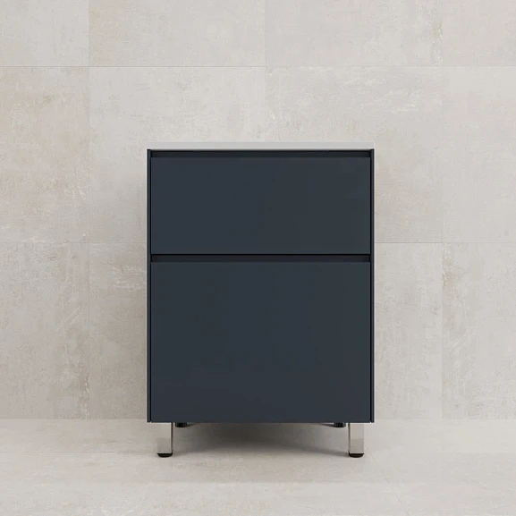 Тумба с раковиной Style Line Лима 60 напольная графит