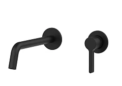 Смеситель Vincea Villa VBFW-1VL1MB для раковины скрытый монтаж черный матовый