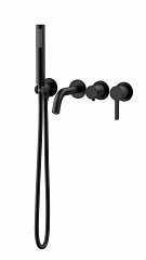 Смеситель Vincea Villa VTFW-1VL1MB для ванны и душа скрытый монтаж черный матовый