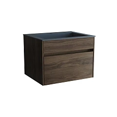 Тумба с раковиной Vincea Chiara 60 дуб чарльстон (серая раковина)