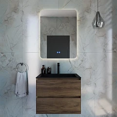 Комплект мебели Vincea Luka 60 дуб чарльстон (черная раковина)