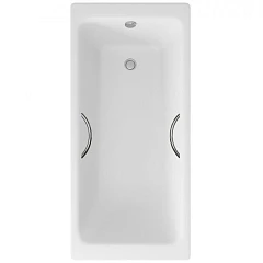 Чугунная ванна Delice Parallel 160х70 с ручками