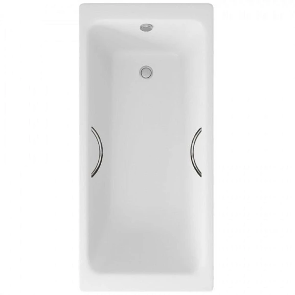 Чугунная ванна Delice Parallel 170х80 с ручками