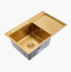 Кухонная мойка Splenka S705.7850.03 78*50 R золотой сатин