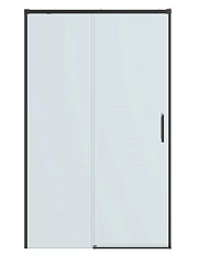 Душевая дверь в нишу Cezares Plane 110*195 профиль оружейная сталь без поддона