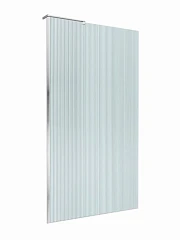 Душевая перегородка BelBagno Walk-in Uno 100*200 стекло рифленое профиль хром без поддона