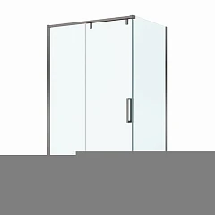 Душевой уголок BelBagno Soft Close 110*90*200 профиль оружейная сталь без поддона