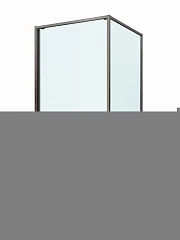 Душевой уголок Cezares Lux 90*90*195 профиль оружейная сталь без поддона