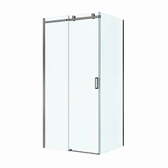 Душевой уголок BelBagno Soft Close 2 110*80*200 профиль оружейная сталь без поддона