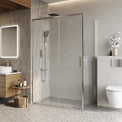 Душевой уголок BelBagno LUCE-AH-1-130/80-C-Cr 130*80*195 без поддона