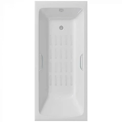 Чугунная ванна Delice Camelot 180х80 с ручками и антискользящим покрытием (комплект)