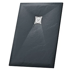 Душевой поддон RGW 120*90*2,5 ST-0129G Графит Каменный (с решеткой)