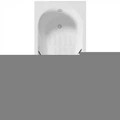 Чугунная ванна Delice Malibu 170х70 с отверстиями под ручки и антискользящим покрытием