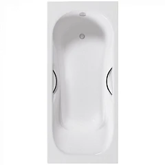 Чугунная ванна Delice Malibu 150х75 с отверстиями под ручки