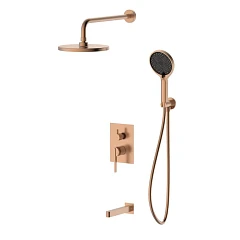 Душевой комплект DQ Bonn DA1705633 с изливом брашированное розовое золото