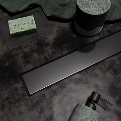 Душевой лоток Veconi Stesso VS600GR боковой выпуск графит