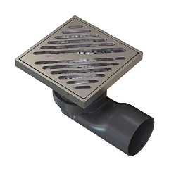 Душевой трап Knotlor Шторм/Storm SDSL100BS матовая сталь