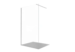 Душевая перегородка Aquatek Walk-in AQ.WI.140.1CH 140*200 с держателем L/R профиль хром без поддона