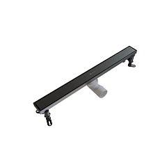 Душевой лоток Knotlor Земля 60 вороненая сталь