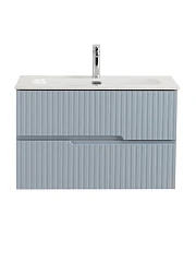 Тумба с раковиной Cezares Дуэт-Н/Duet-N 80 голубая жемчужная (раковина CZR-8073-80)