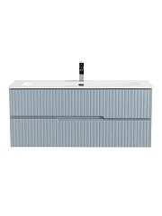 Тумба с раковиной Cezares Дуэт-Н/Duet-N 120 голубая жемчужная (раковина CZR-8073-120)