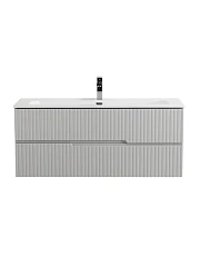 Тумба с раковиной Cezares Дуэт-Н/Duet-N 120 серая жемчужная (раковина CZR-8073-120)