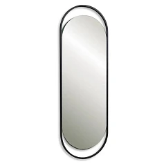 Зеркало Silver Mirrors Альба 50*150 металлическая рама, черная